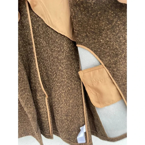 Old Navy Womens Long Sleeve Notch Collared Oversized Suit Blazer Brown Sz 2XL - Picture 7 of 16